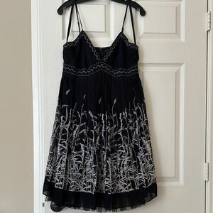 Elegant Black and Gray Women's Dress